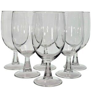 6 Cristal DArques Grand Noblesse Iced Tea Glasses 7" minimalist simplicity clean